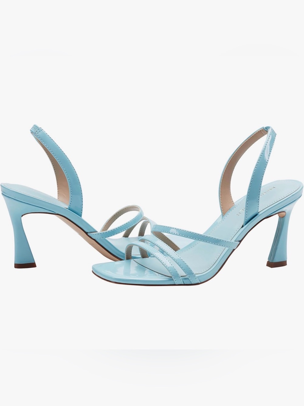 Marc Fisher Light Blue Patent Strappy Sling/Marc Fisher Women's Nalina /Size 7 - Picture 2 of 8